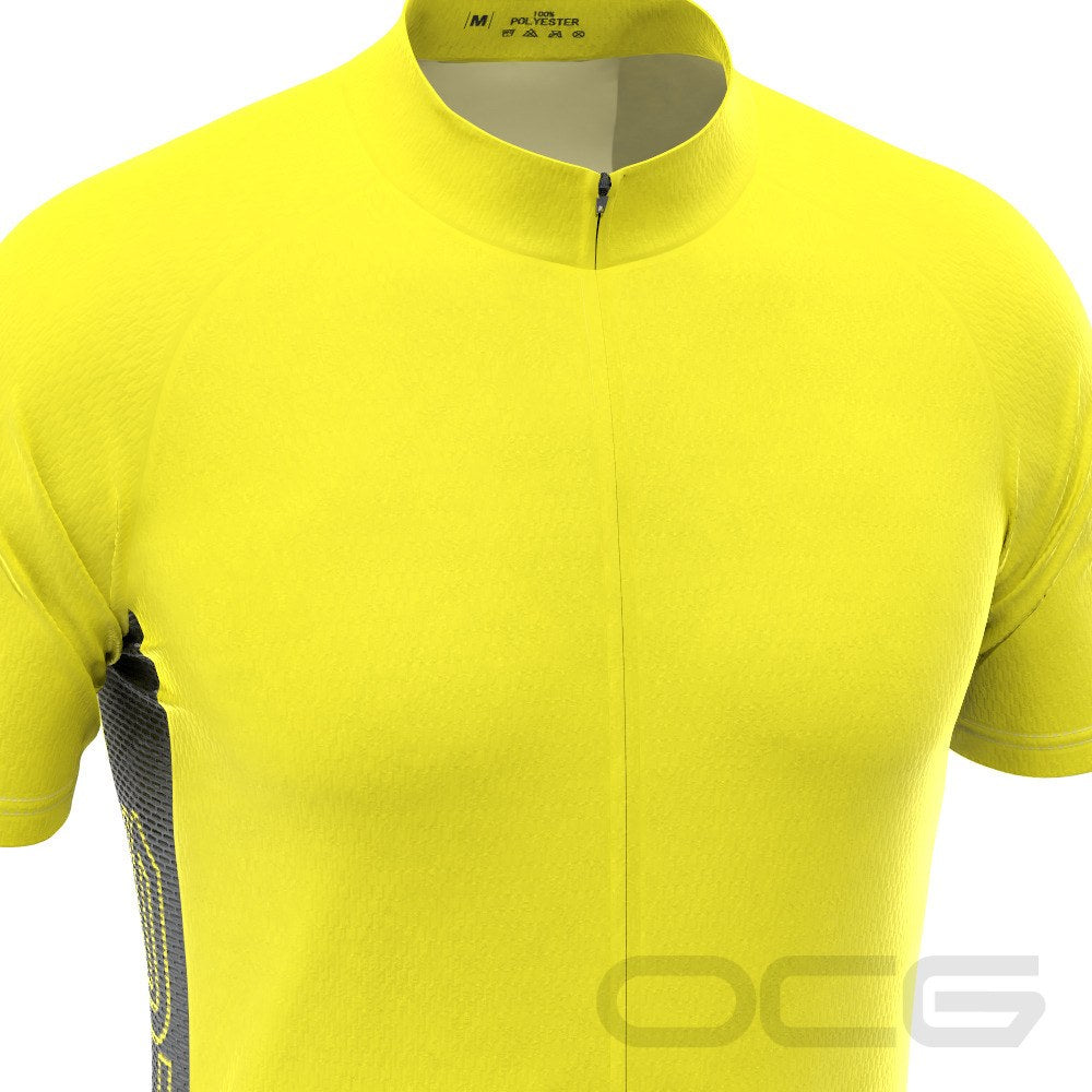 Men's OCG Basic Colors With Black Accent Short Sleeve Cycling Jersey
