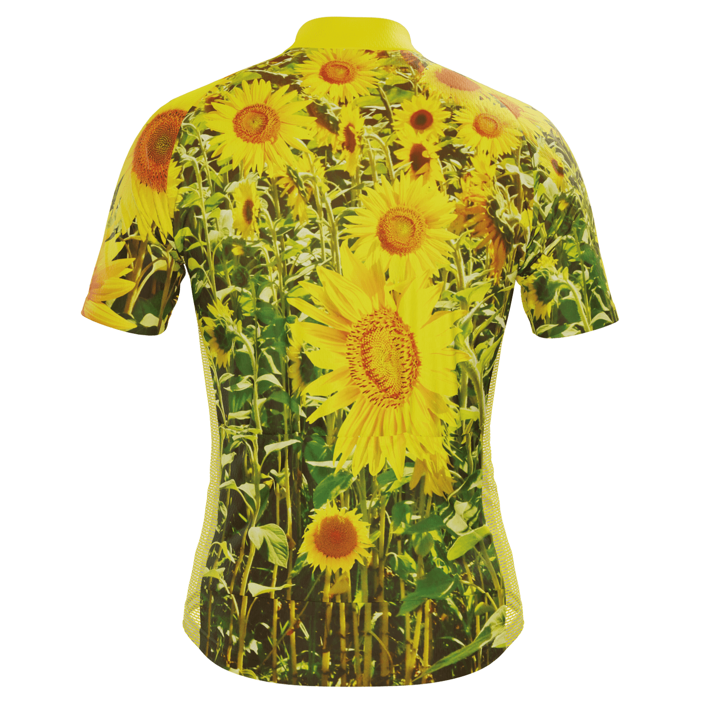 Men's Sunflowers Short Sleeve Cycling Jersey