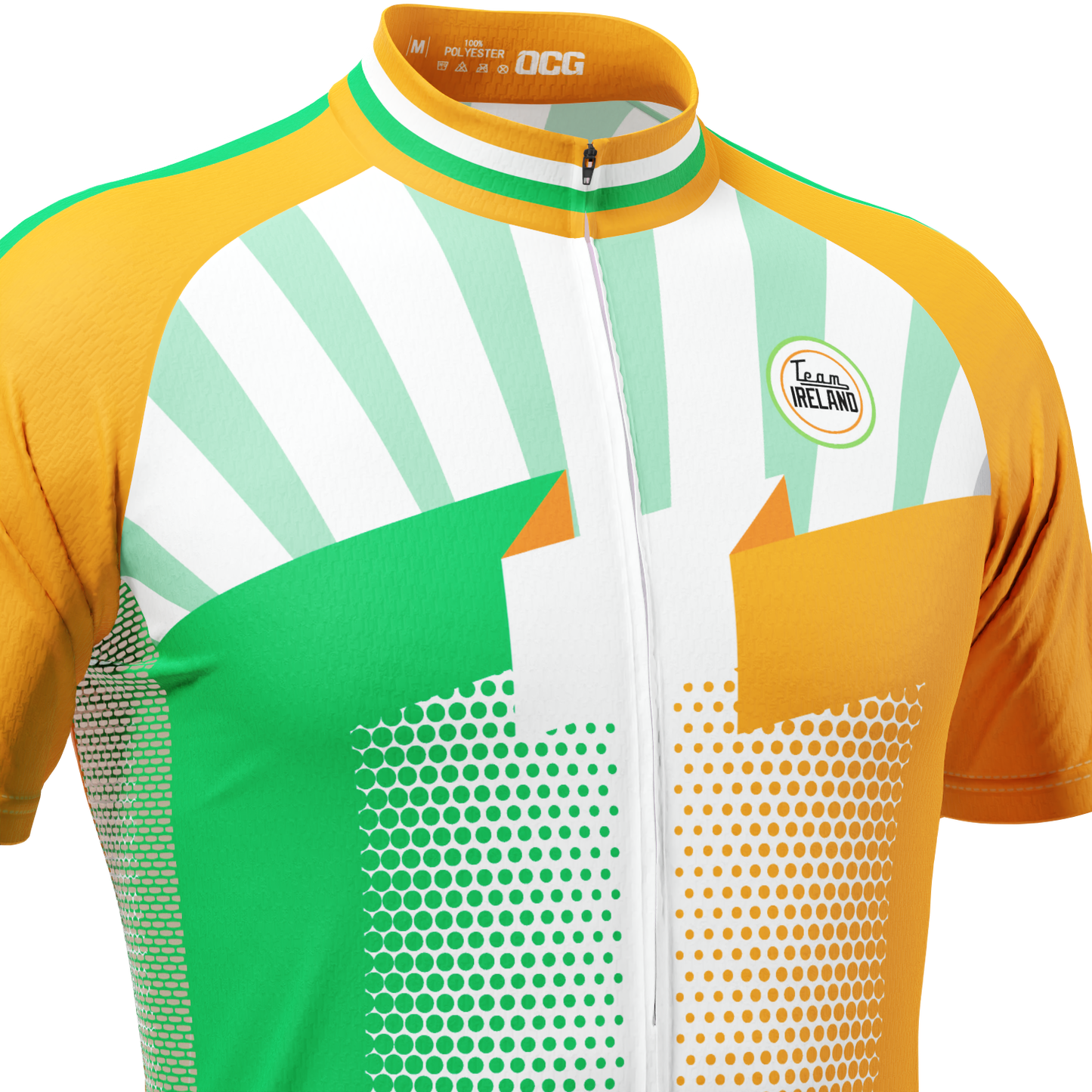 Men's World Countries Team Ireland Icon Short Sleeve Cycling Jersey