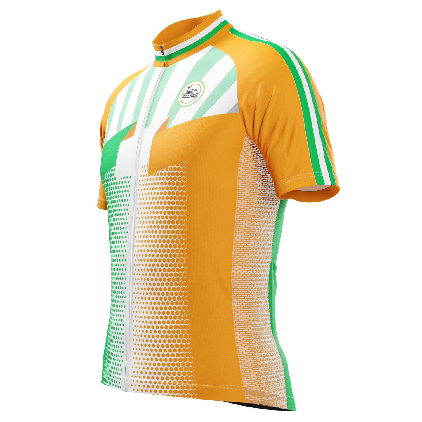 Men's World Countries Team Ireland Icon Short Sleeve Cycling Jersey