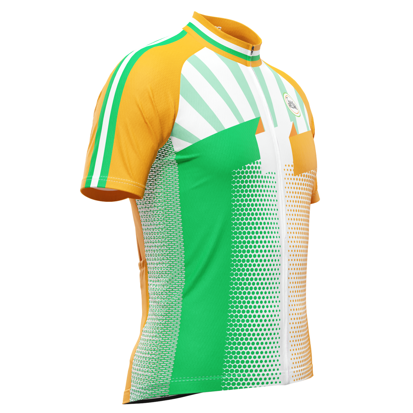 Men's World Countries Team Ireland Icon Short Sleeve Cycling Jersey