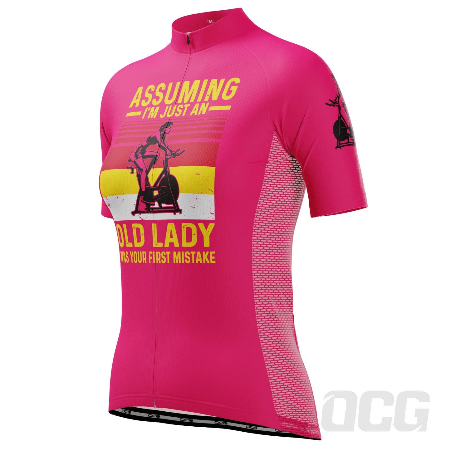 Women's Old Lady Mistake Short Sleeve Cycling Jersey
