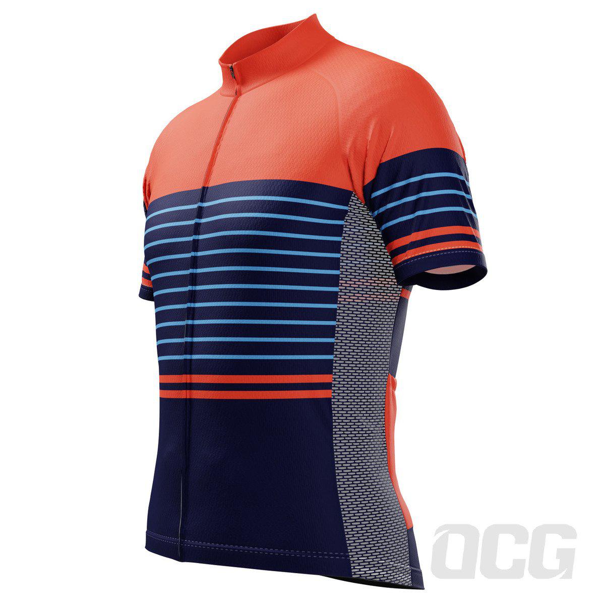 Men's Stripe For Speed Short Sleeve Cycling Jersey