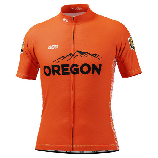 Men's Oregon US State Icon Short Sleeve Cycling Jersey
