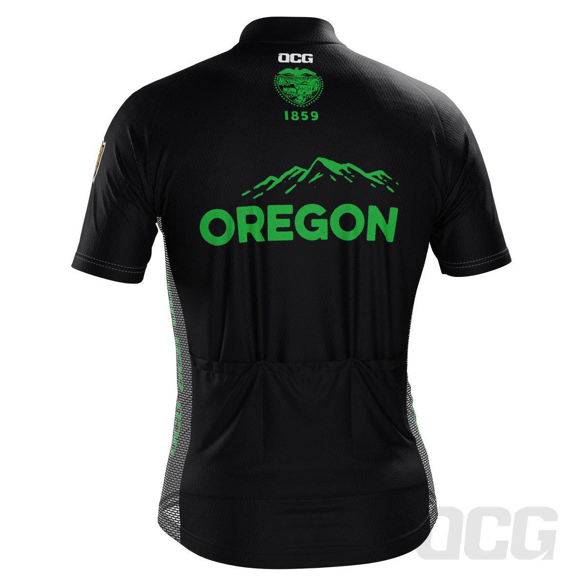 Men's Oregon US State Icon Short Sleeve Cycling Jersey