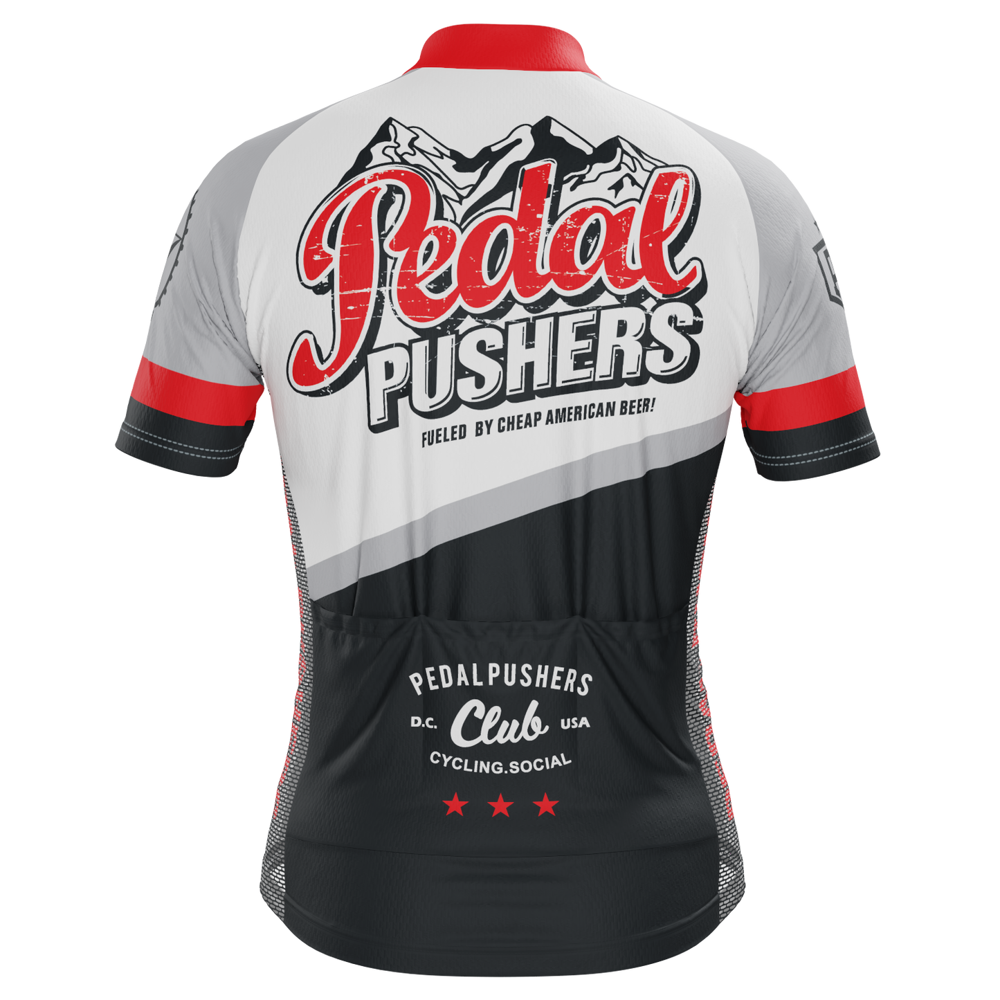 Men's Retro Pedal Pushers Short Sleeve Cycling Jersey
