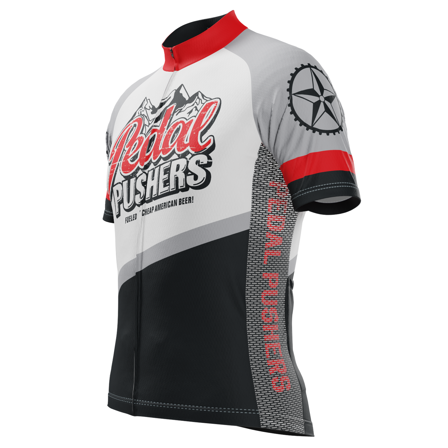 Men's Retro Pedal Pushers Short Sleeve Cycling Jersey