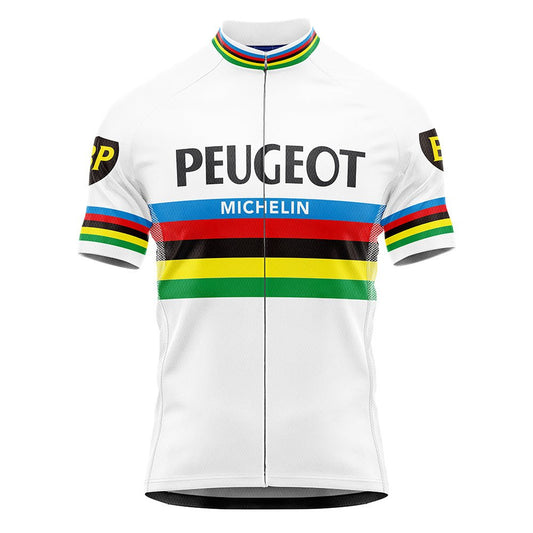 Peugeot BP Michelin Retro Cycling Jersey - World Champion Edition