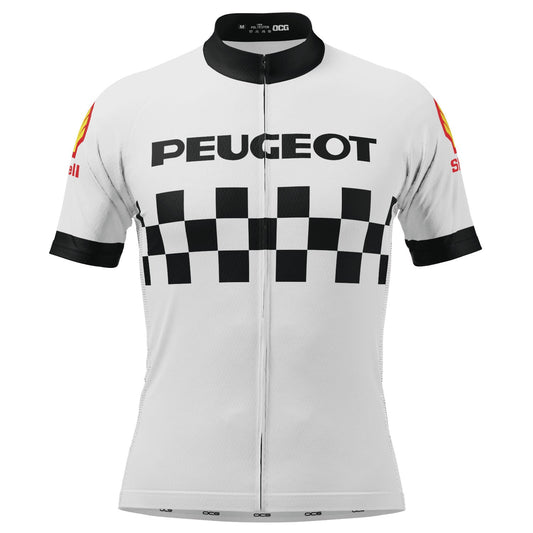 Men's Peugeot Shell Retro 1983 Short Sleeve Cycling Jersey