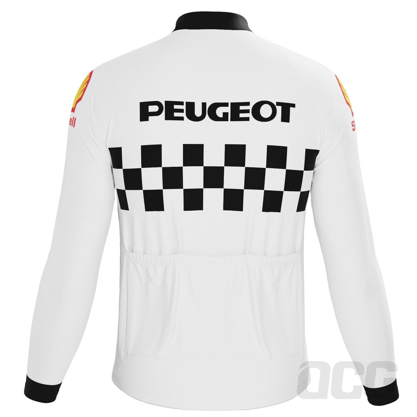 Men's Retro Peugeot Shell 1983 Long Sleeve Cycling Jersey