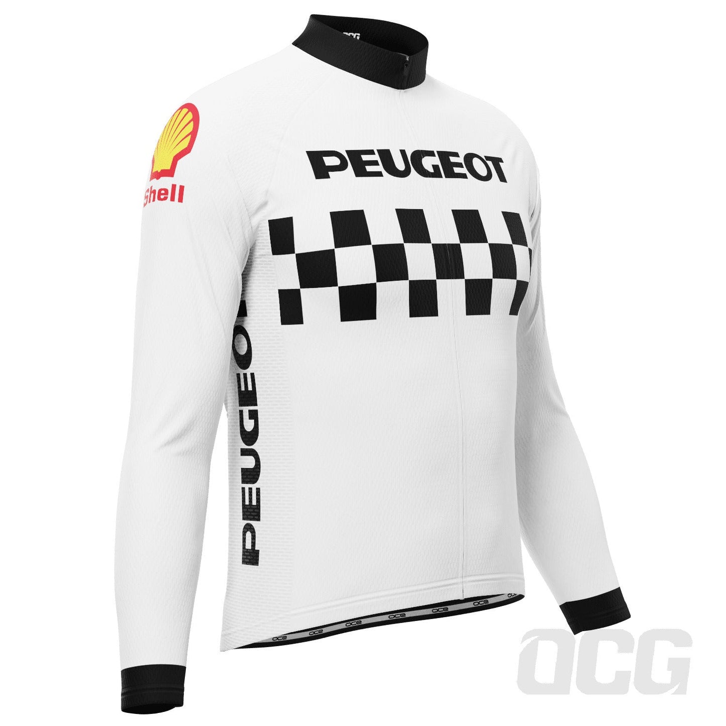 Men's Retro Peugeot Shell 1983 Long Sleeve Cycling Jersey