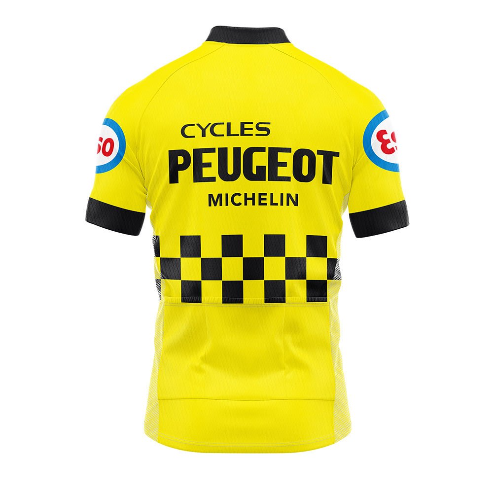 Peugeot Yellow Retro Cycling Jersey 1976-1981