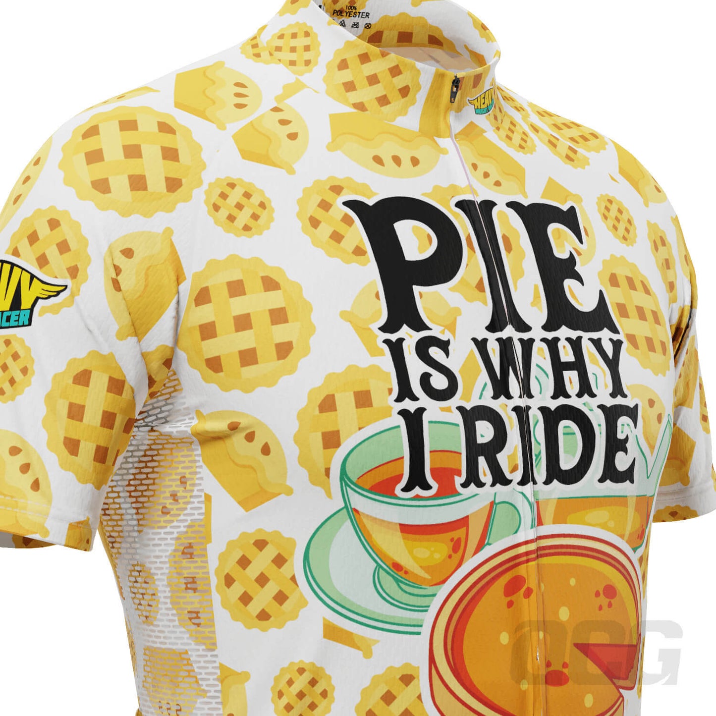 Men's Pie is Why I Ride Short Sleeve Cycling Jersey
