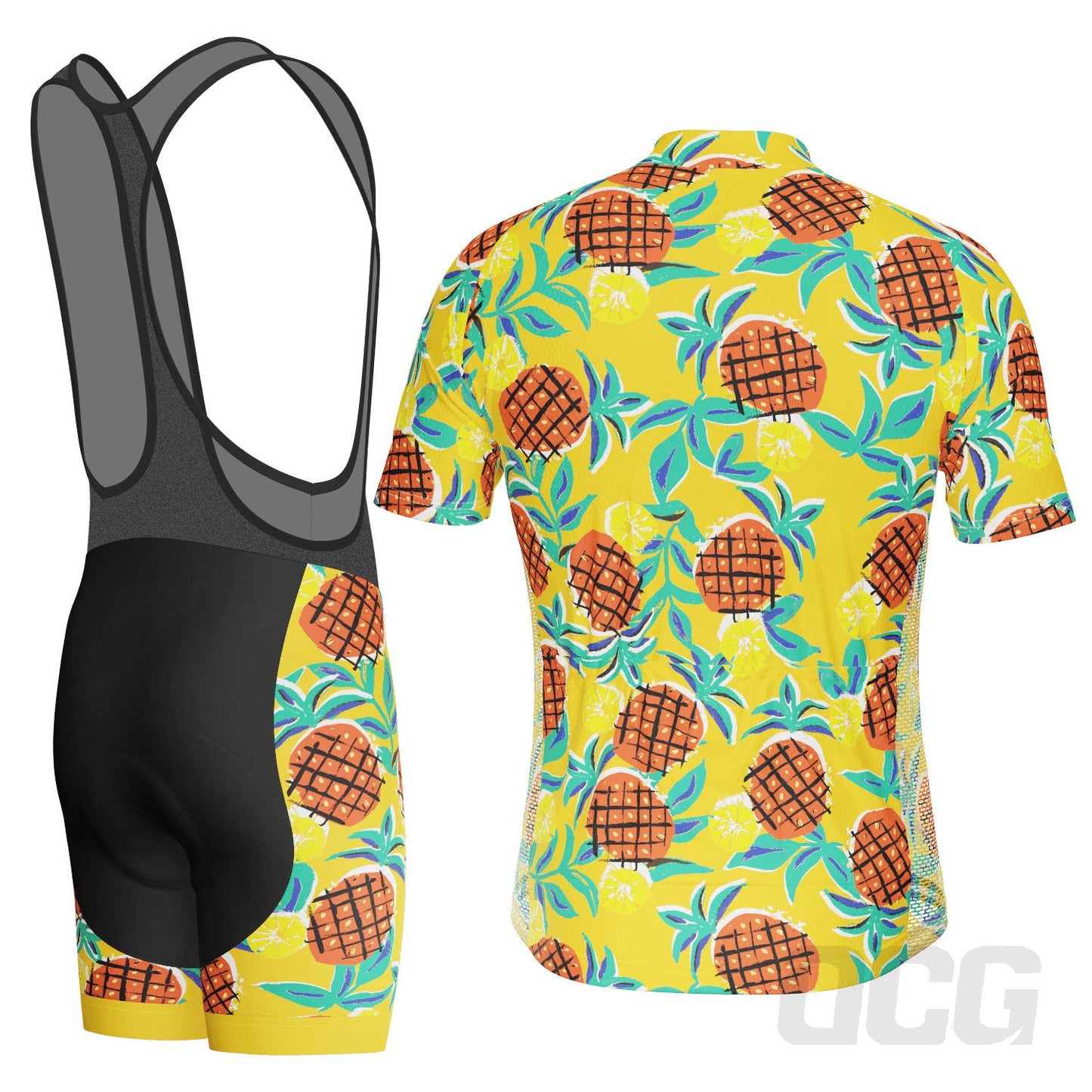 Men's Pineapple Fun 2 Piece Cycling Kit