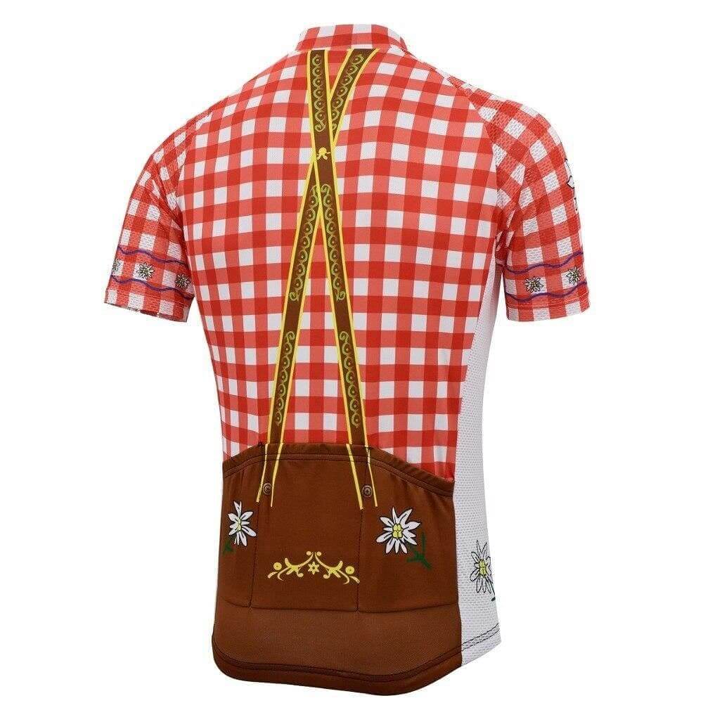 Red Lederhosen Cycling Jersey