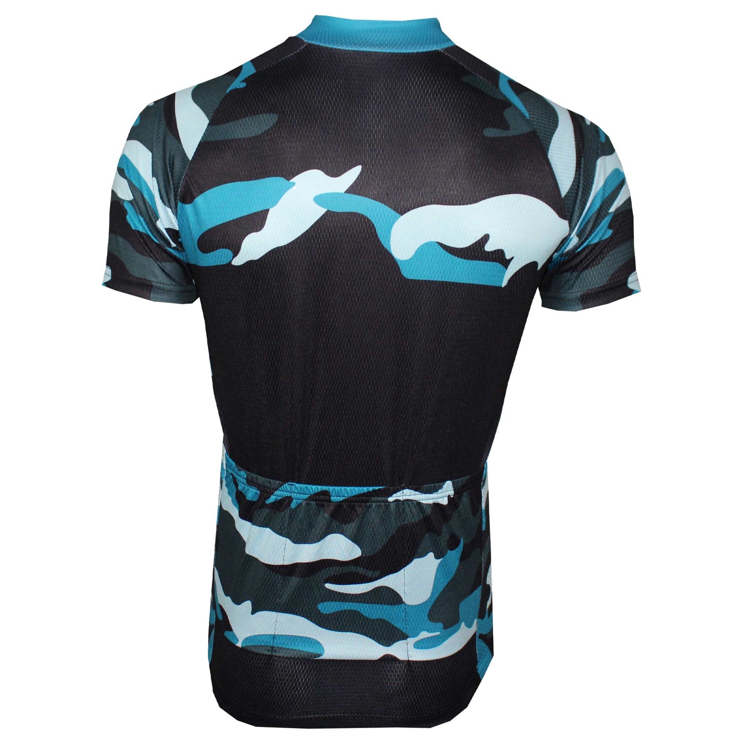 Blue Camouflage Cycling Jersey
