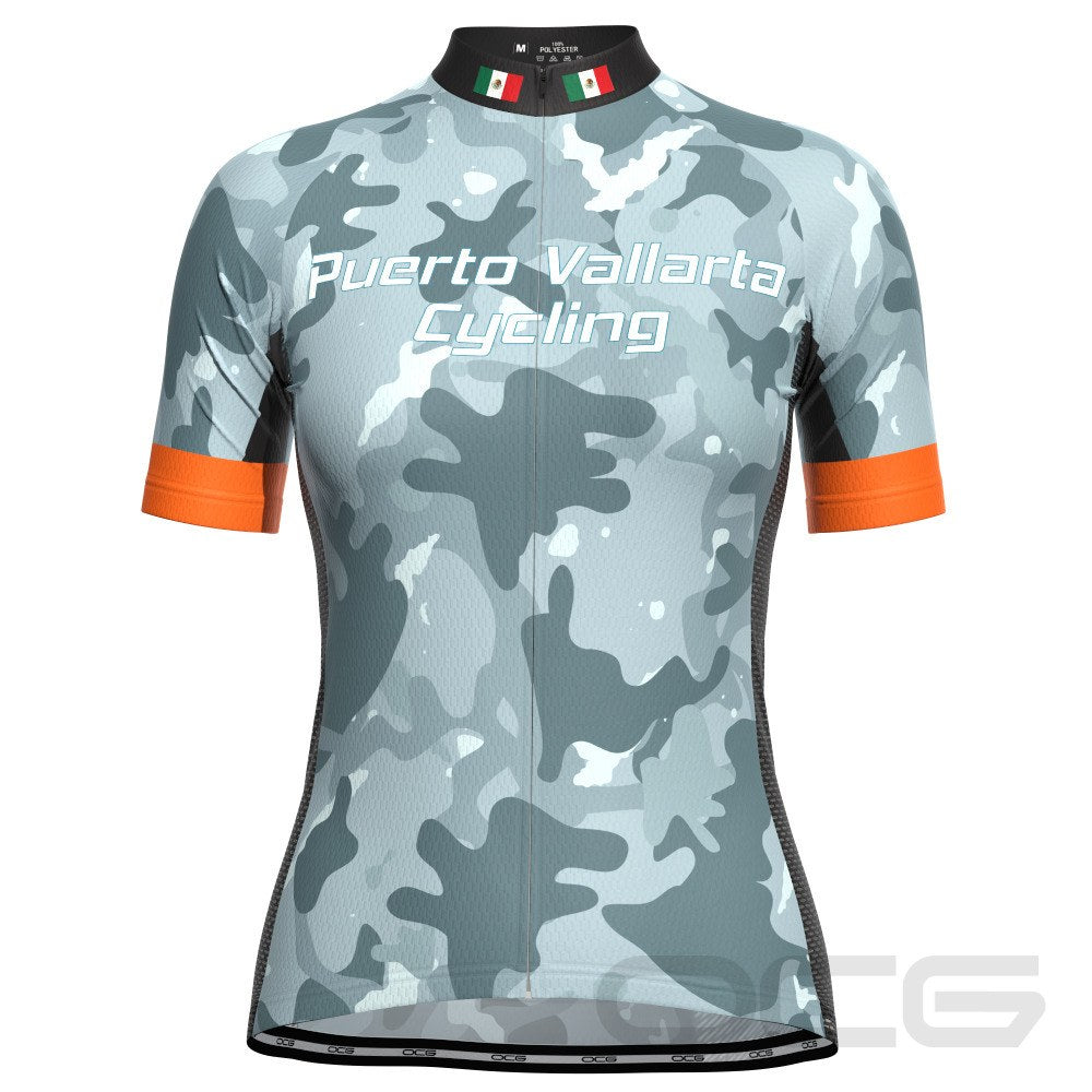 Women's Puerto Vallarta Cycling Camo Short Sleeve Cycling Jersey