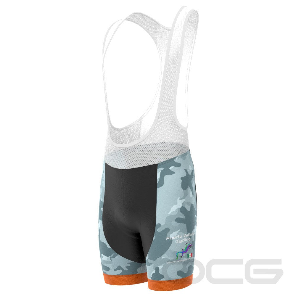 Men's Puerto Vallarta Cycling Camo Gel Padded Cycling Bib