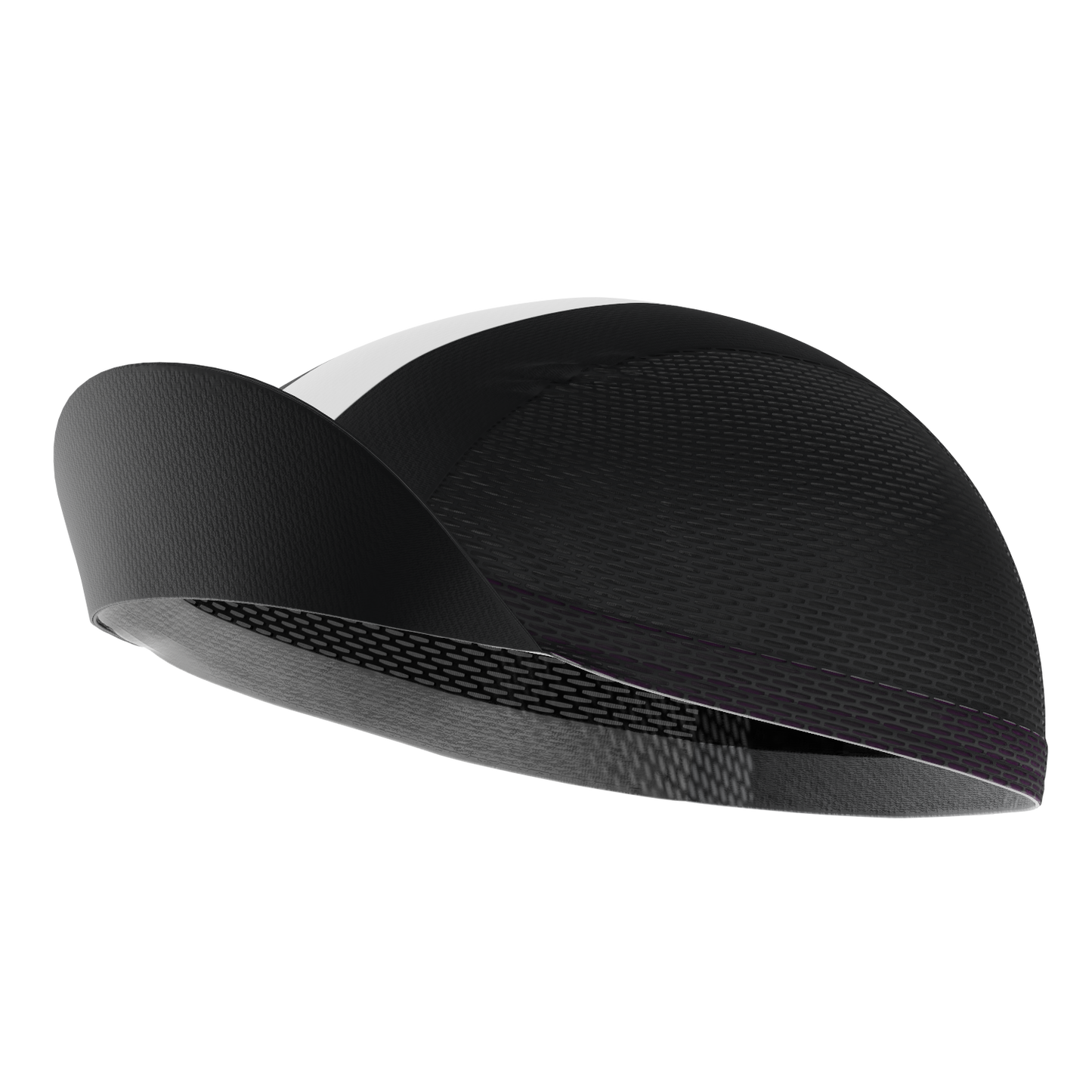 Unisex Retro Four Stripe Black Quick Dry Cycling Cap
