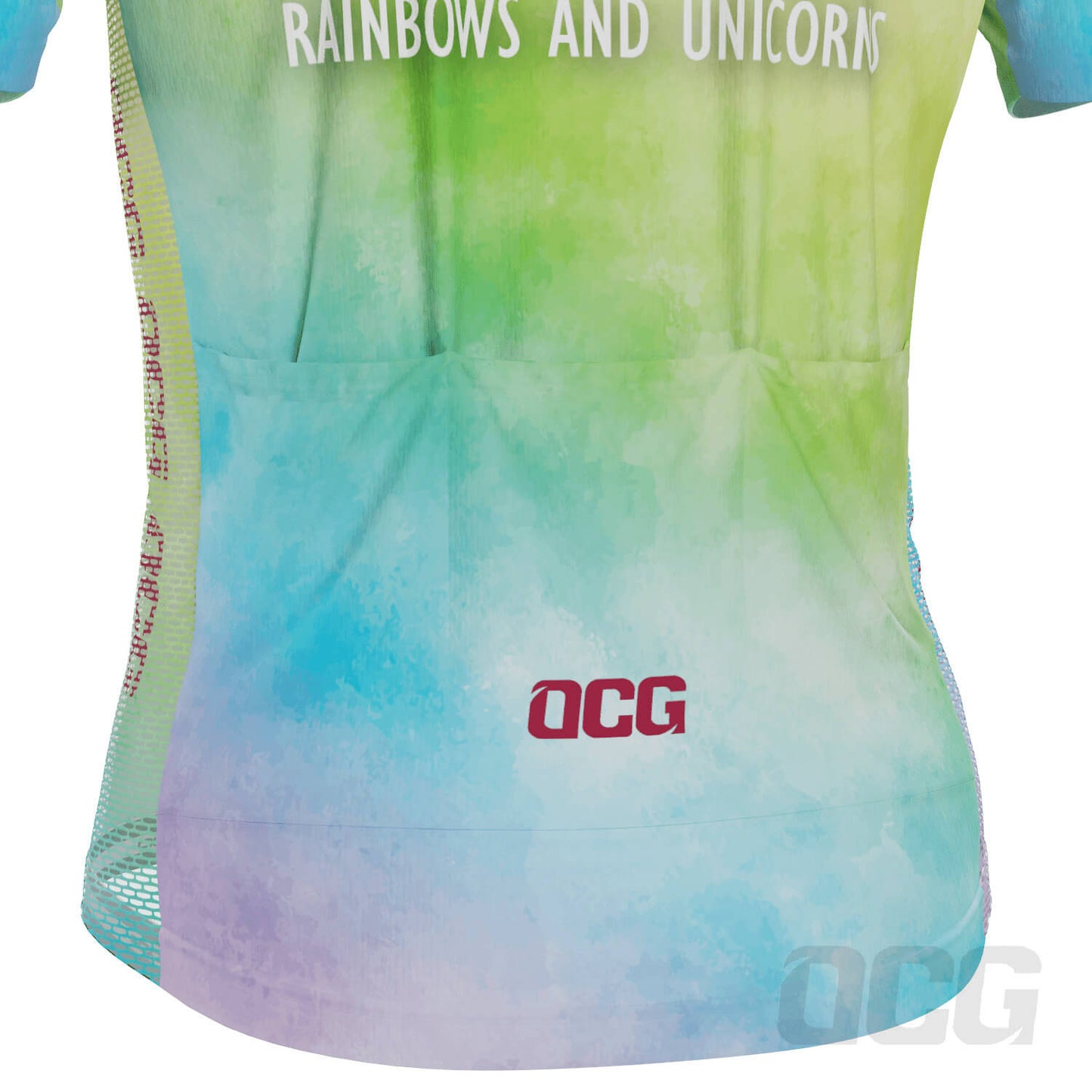 Men's Rainbows and Unicorns Short Sleeve Cycling Jersey