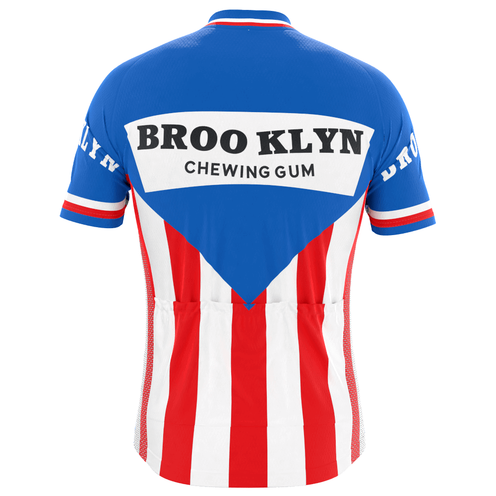 Men's Brooklyn Chewing Gum Short Sleeve Cycling Jersey