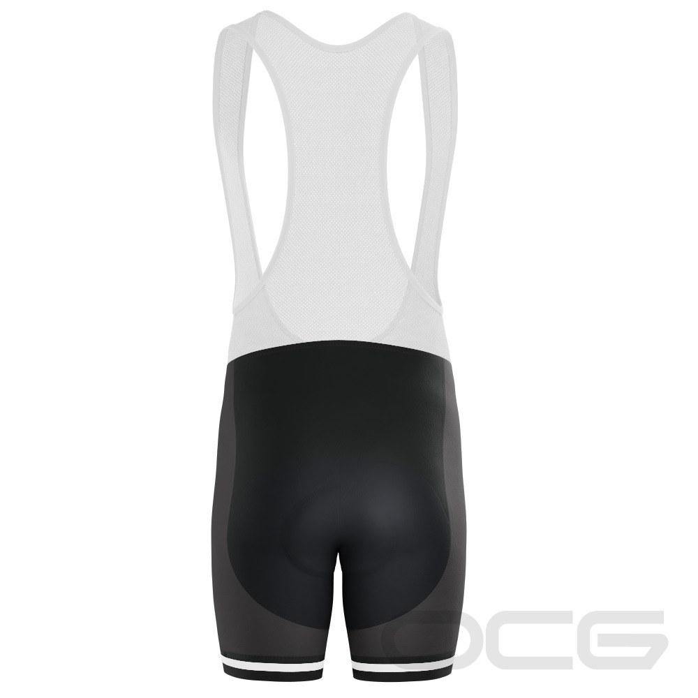 Men's Retro One Stripe Black Gel Padded Cycling Bib