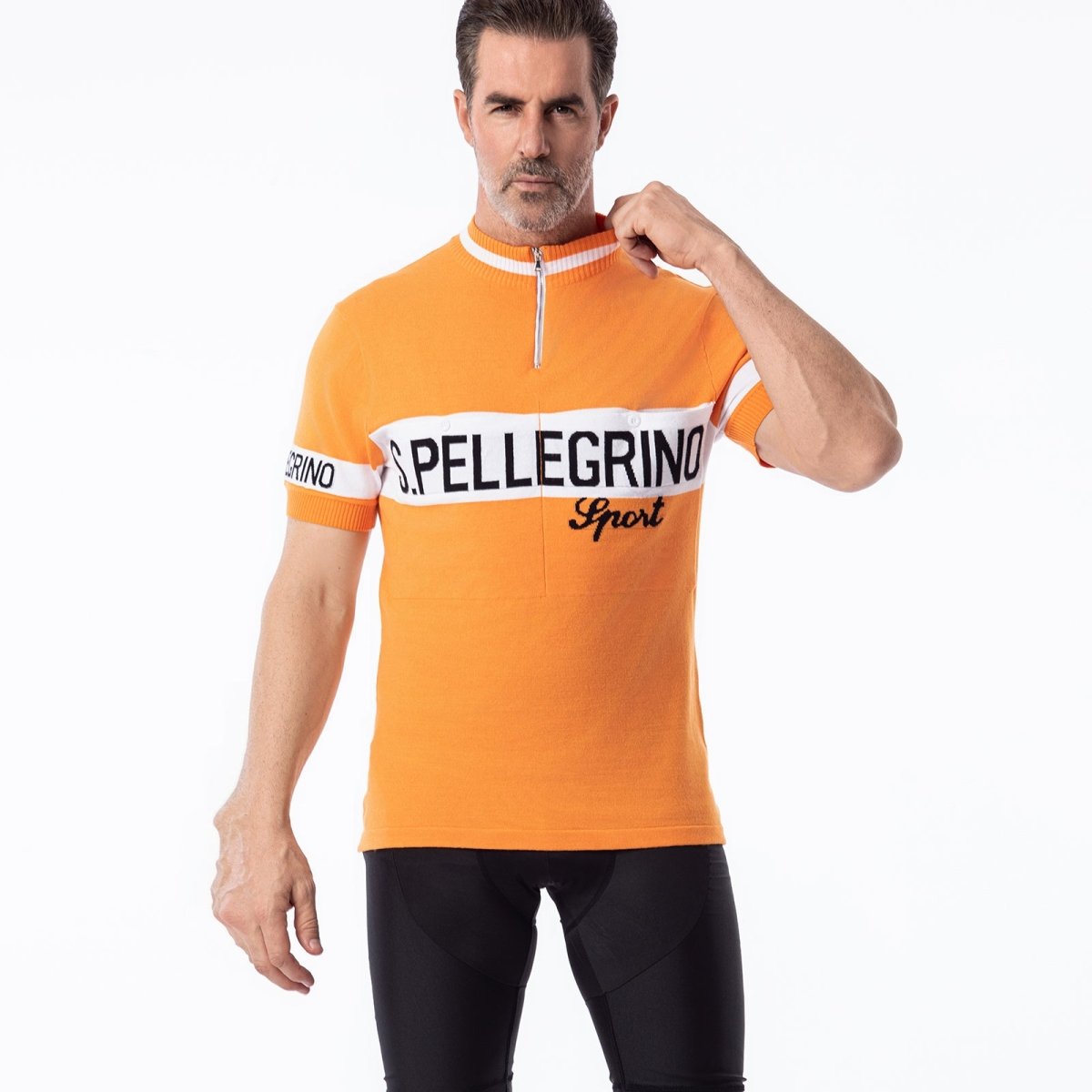 San Pellegrino Merino Wool - Retro Cycling Jersey