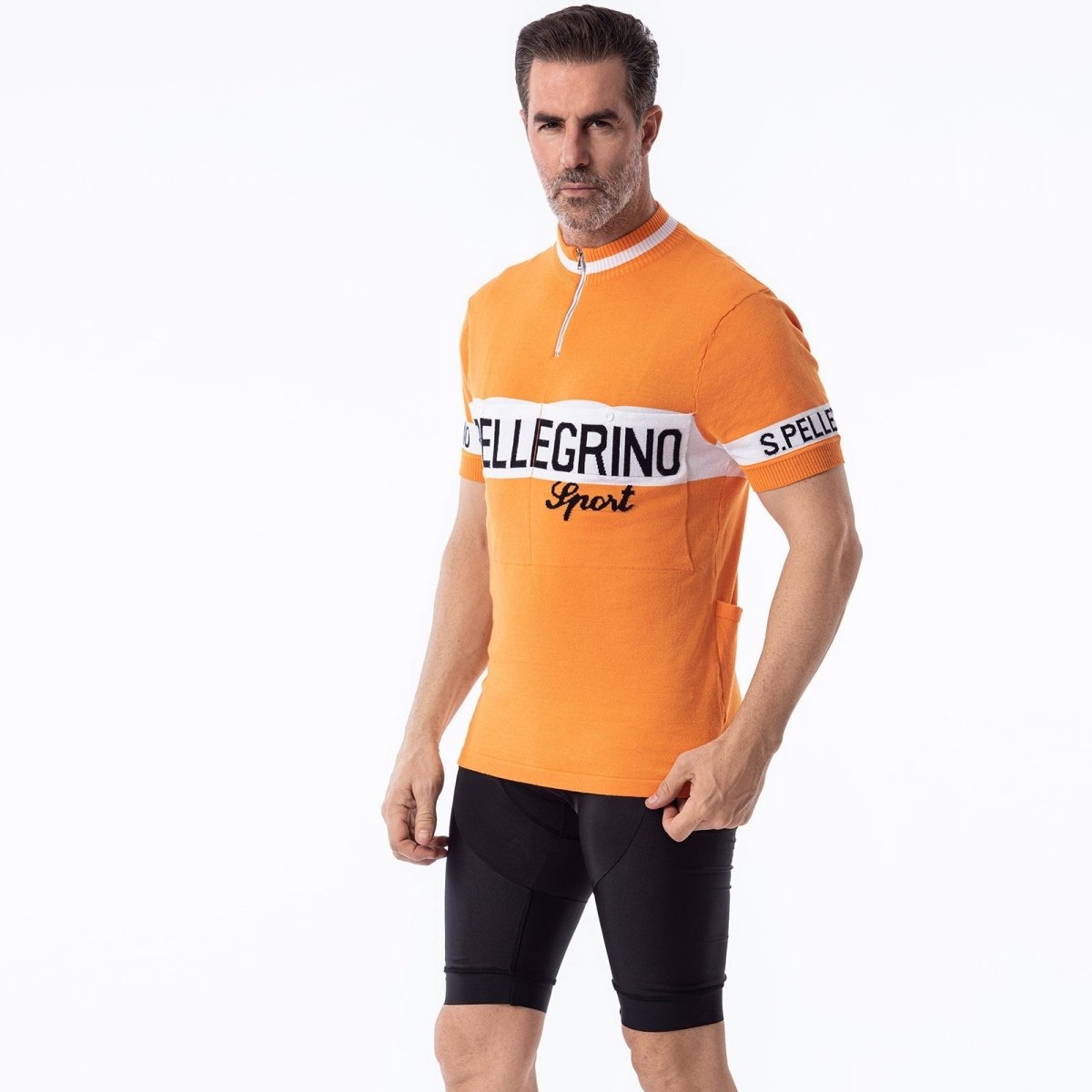 San Pellegrino Merino Wool - Retro Cycling Jersey