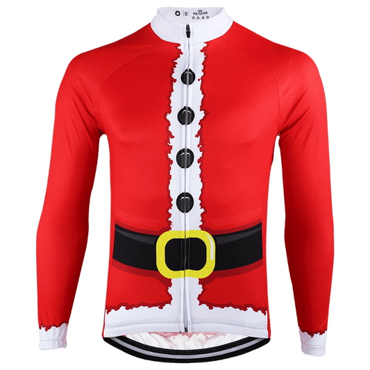 Santa Claus Long Sleeve Cycling Jersey