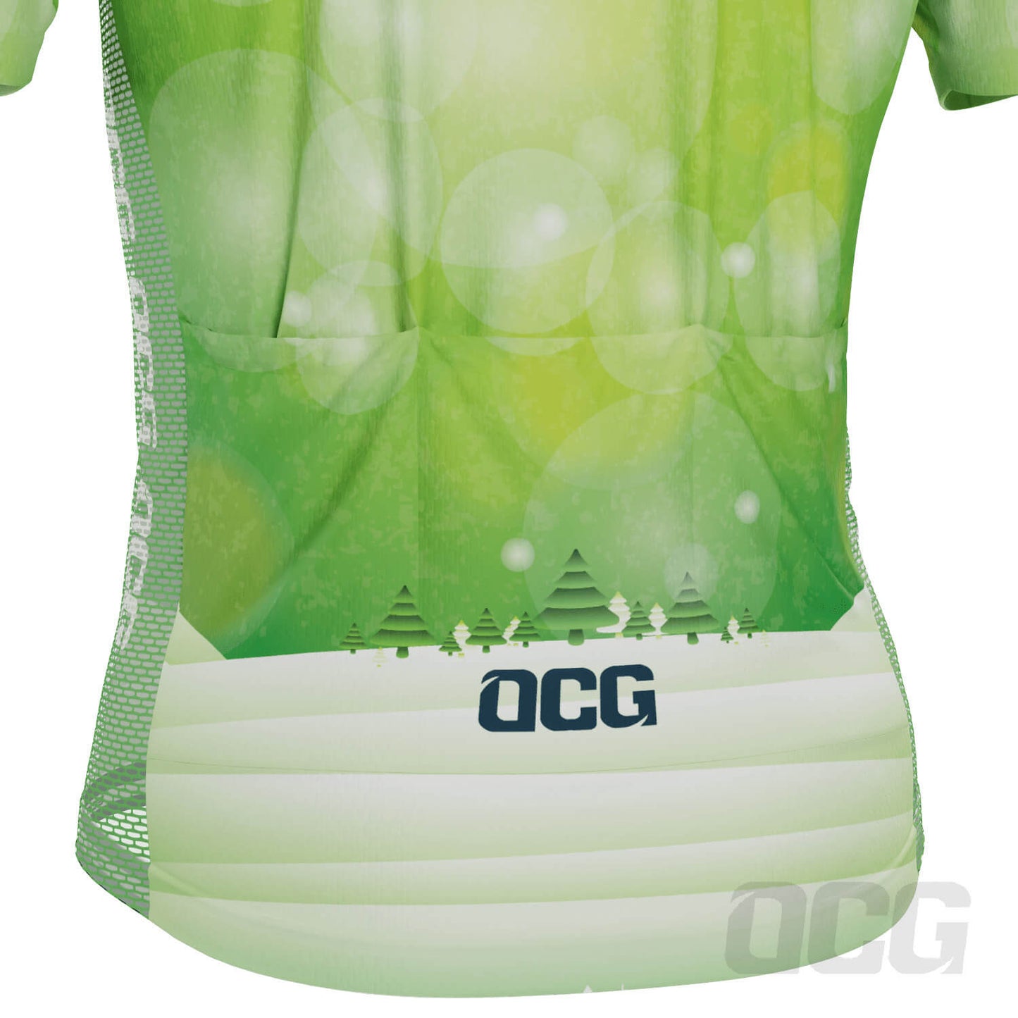 Men's Santa Sleigh Short Sleeve Cycling Jersey