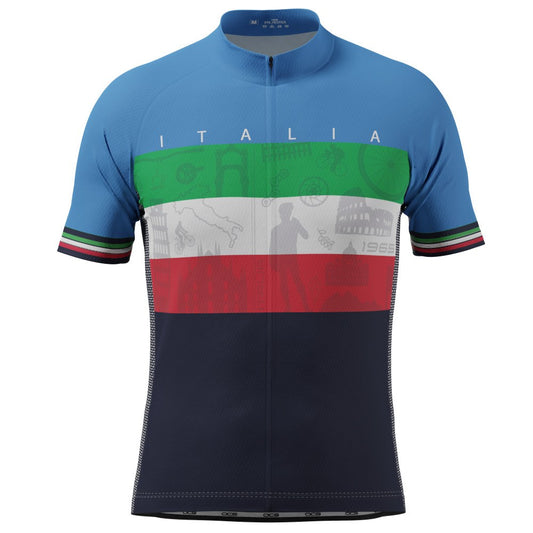 Men's Sites of Italy Italia Icon Short Sleeve Cycling Jersey