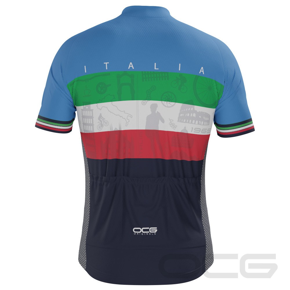 Men's Sites of Italy Italia Icon Short Sleeve Cycling Jersey