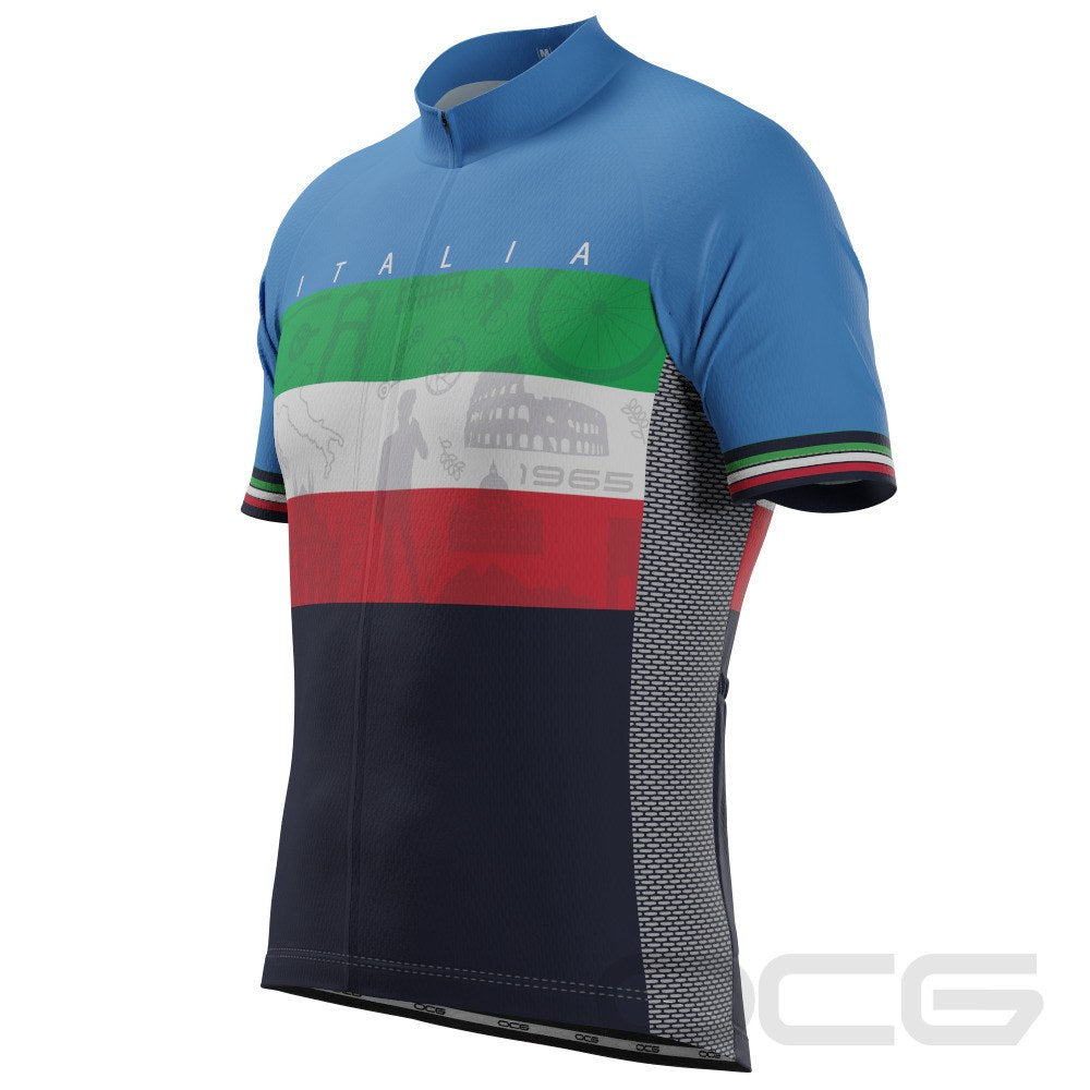 Men's Sites of Italy Italia Icon Short Sleeve Cycling Jersey