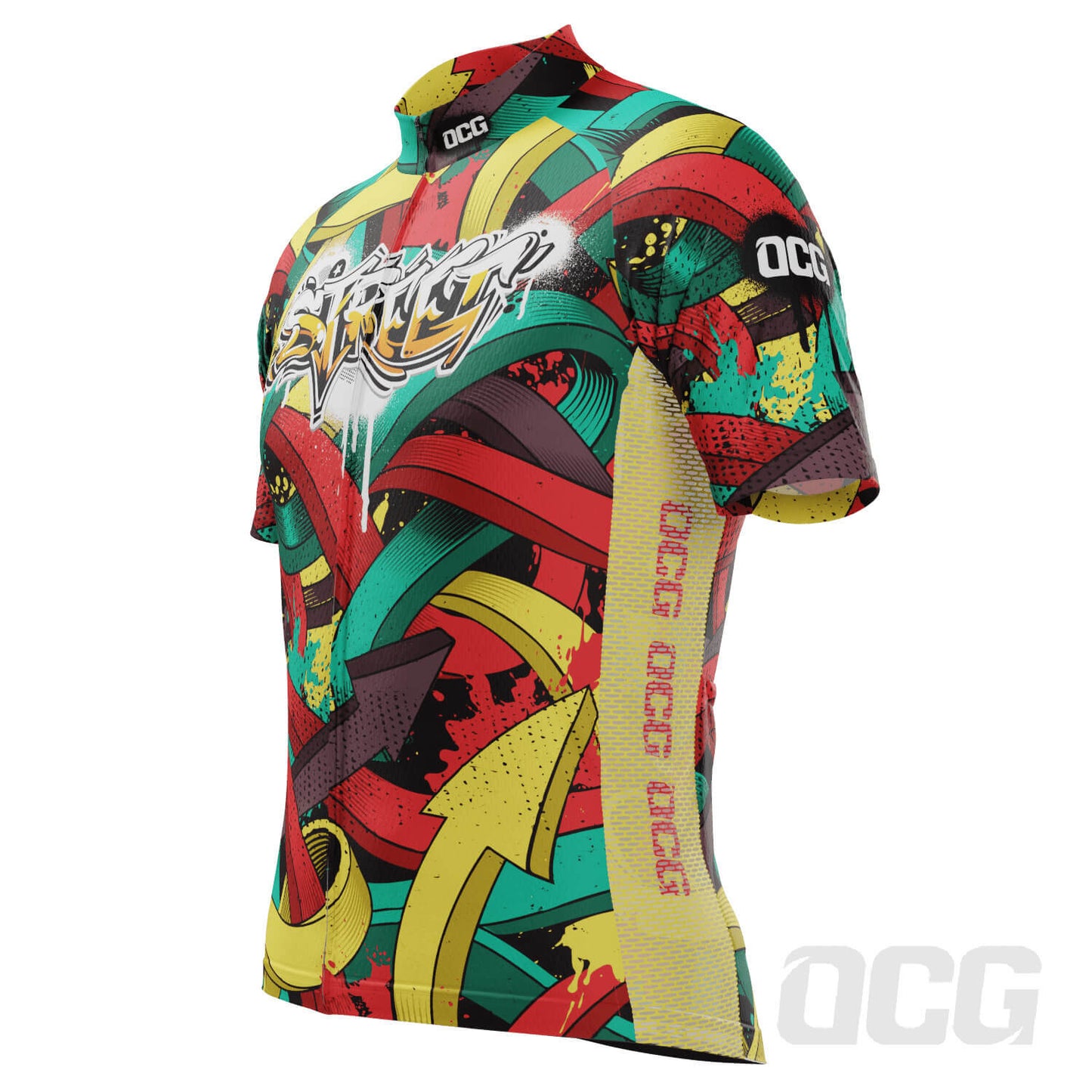 Men's Street Graffiti Short Sleeve Cycling Jersey
