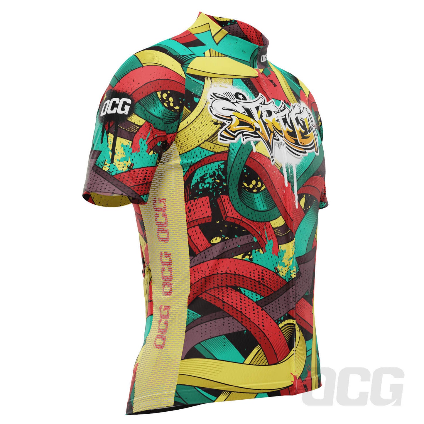 Men's Street Graffiti Short Sleeve Cycling Jersey