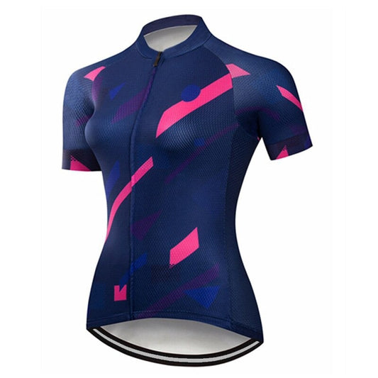 Women's Blue Lines Cycling Jersey
