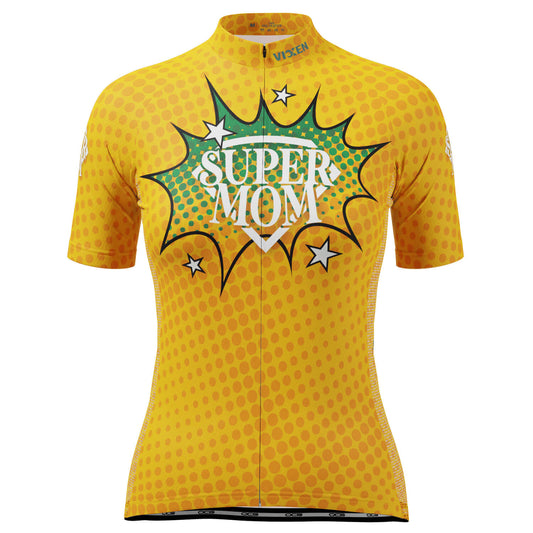 Women's Super Mom Short Sleeve Cycling Jersey