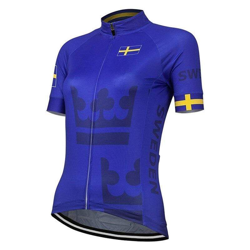 Sweden Blue Cycling Jersey