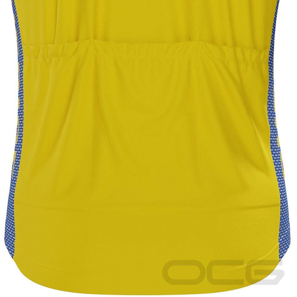Men's Sweden Sverige National Flag Short Sleeve Cycling Jersey