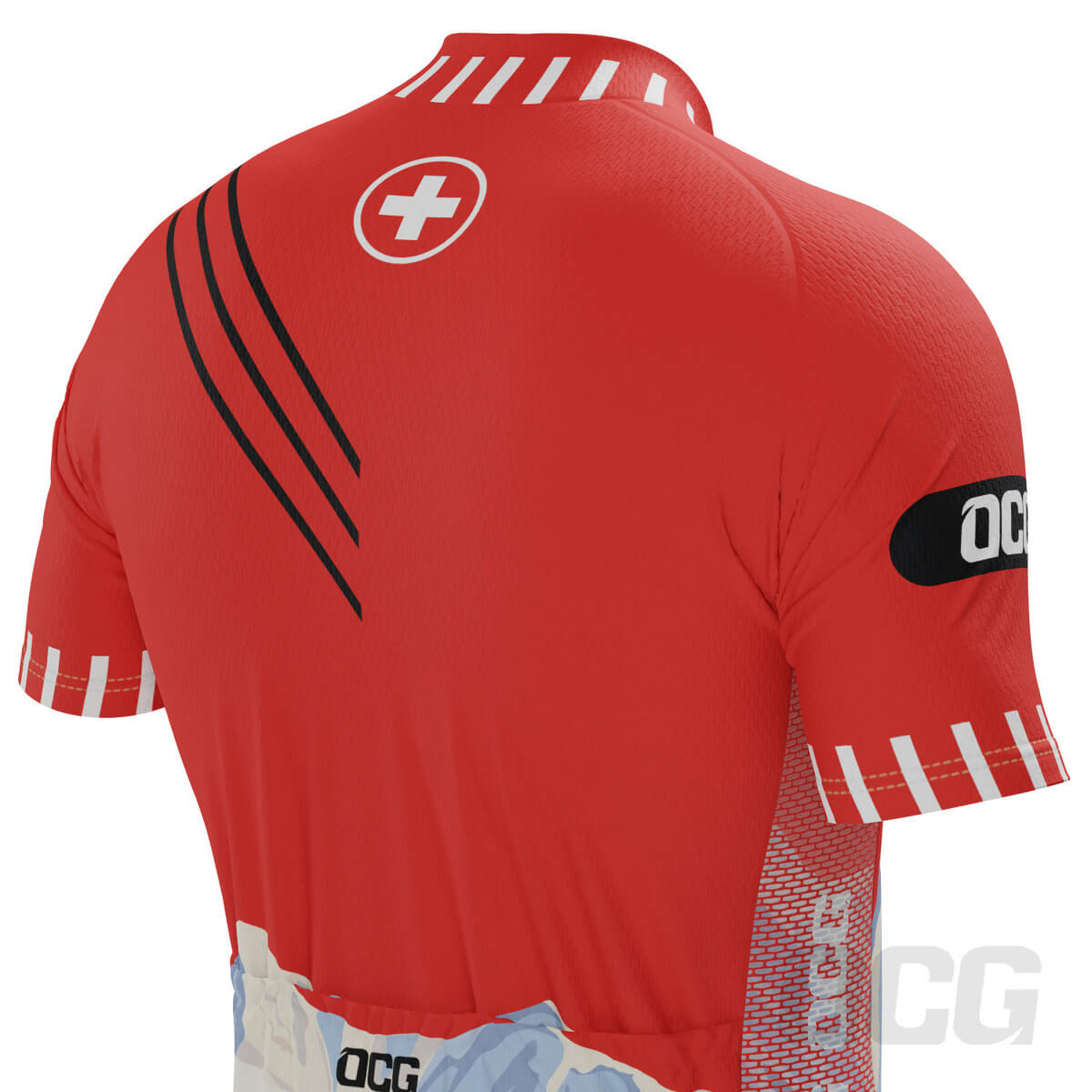 Men's Swiss Alps Switzerland National Flag 2 Piece Cycling Kit