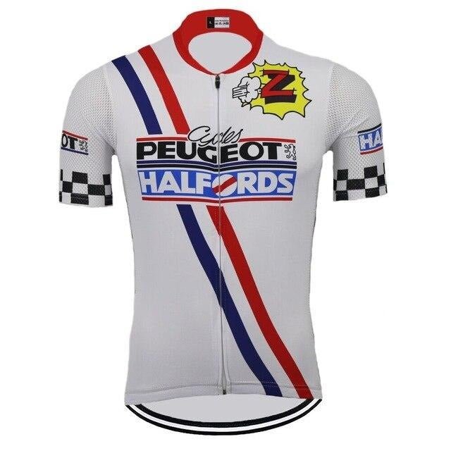 Team Z Peugeot Halfords Retro Cycling Jersey Set