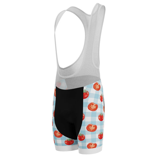 Men's Tomato Sauce Table Cloth Gel Padded Cycling Bib