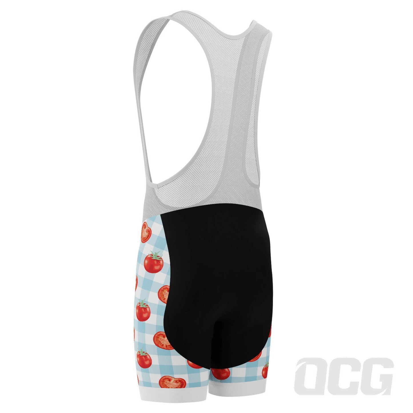 Men's Tomato Sauce Table Cloth Gel Padded Cycling Bib