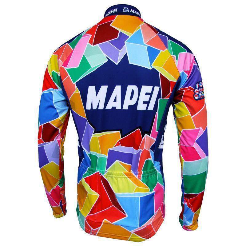 Men's Retro Mapei Long Sleeve Cycling Jersey