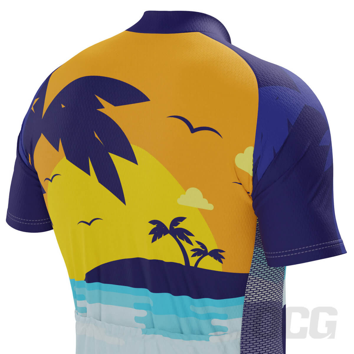Men's Tropical Paradise Palm 2 Piece Cycling Kit