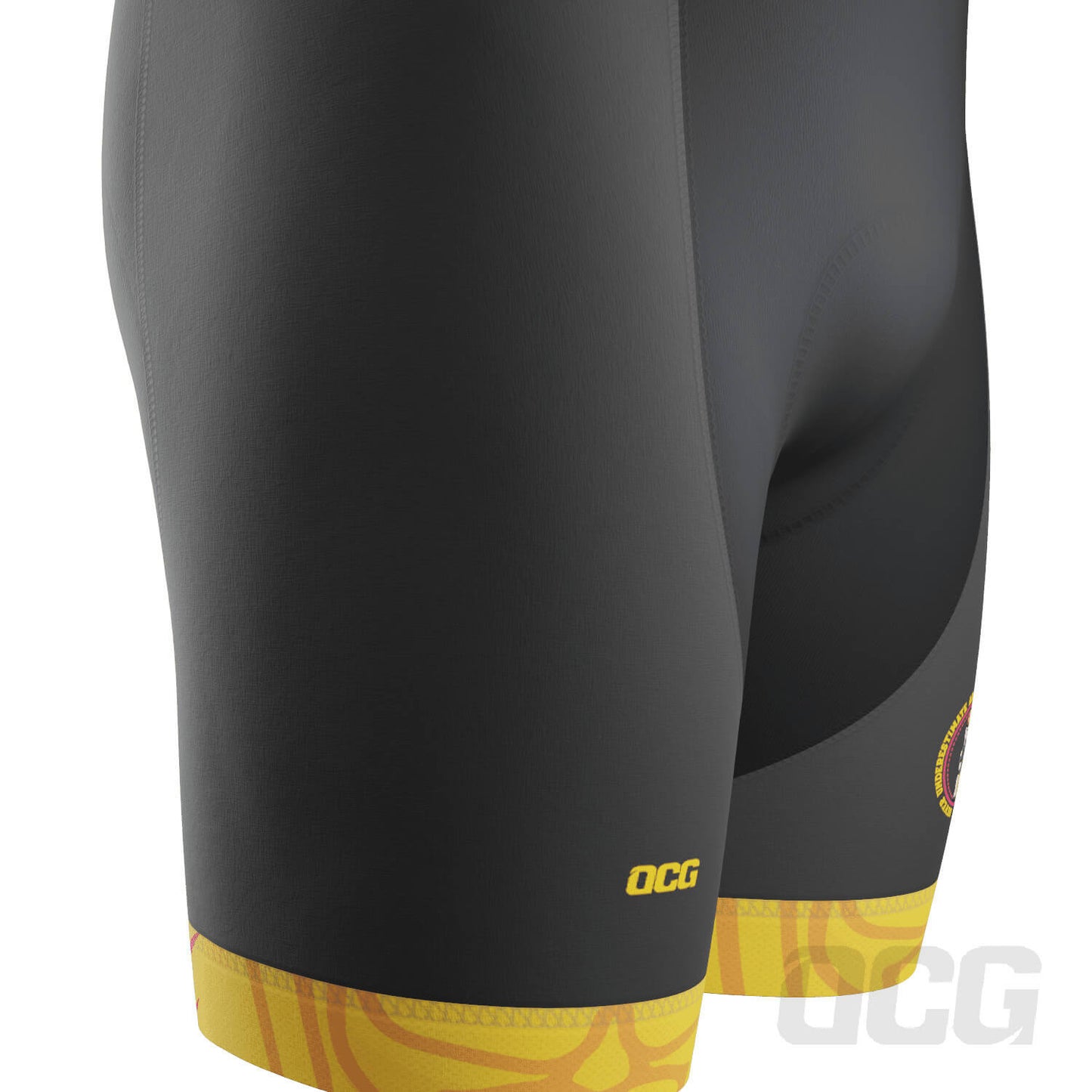 Men's Never Underestimate an Old Man Gel Padded Cycling Bib
