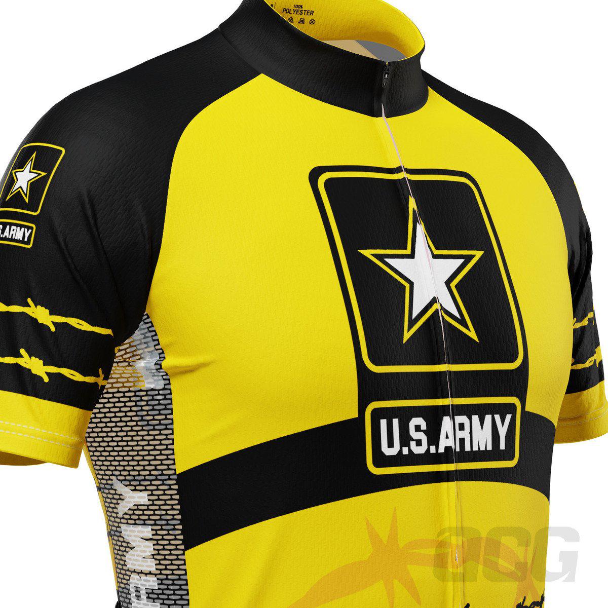 Men's USAF Army Troops Barbed Wire Short Sleeve Cycling Jersey