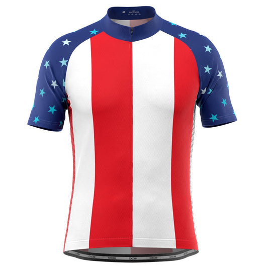 Men's USA American National Icon Short Sleeve Cycling Jersey