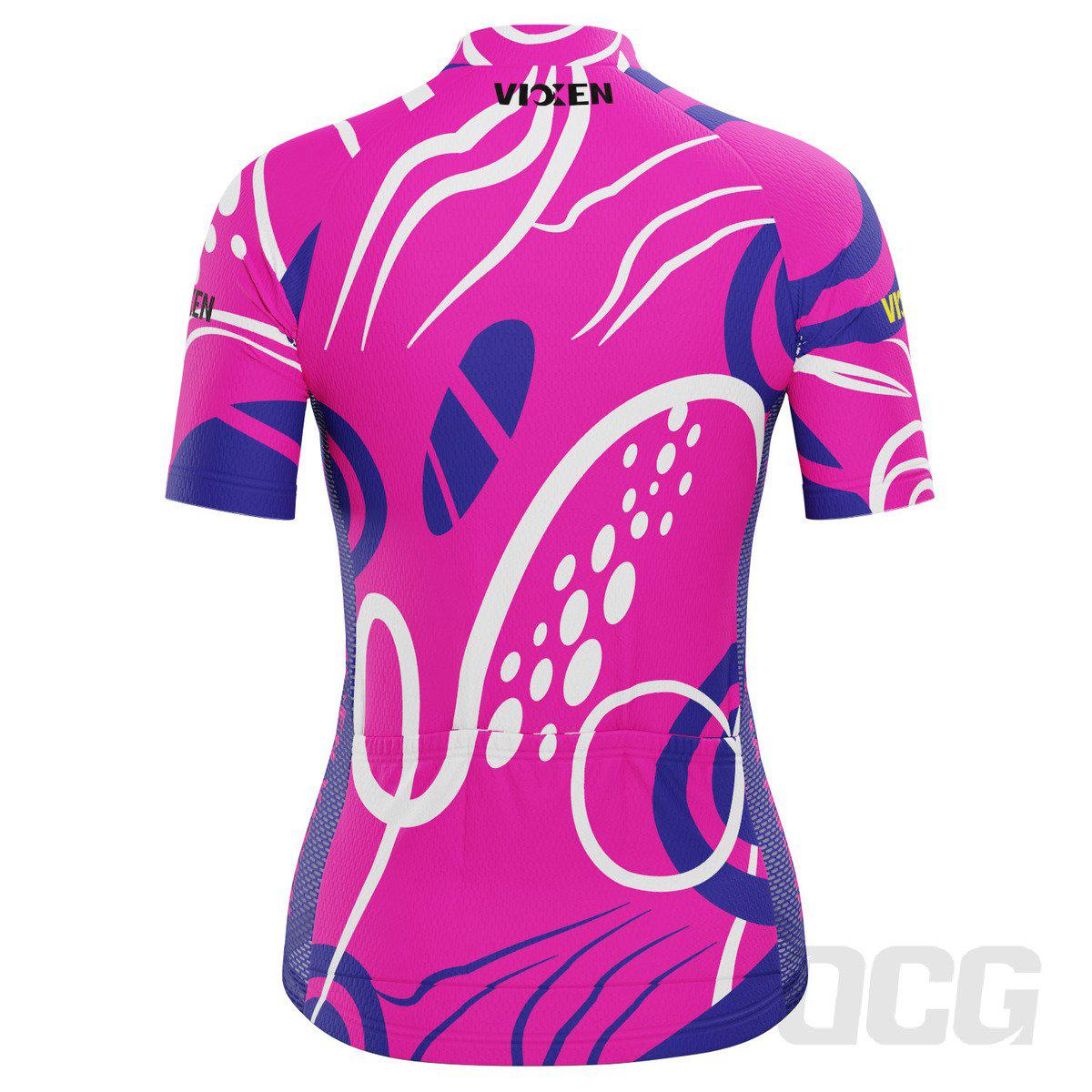 Women's Scribbles Short Sleeve Cycling Jersey