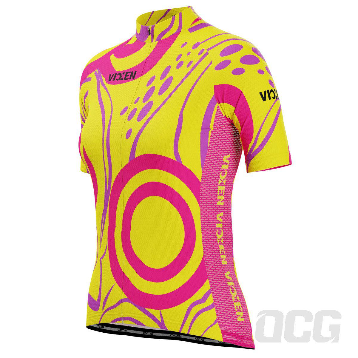 Women's Scribbles Short Sleeve Cycling Jersey